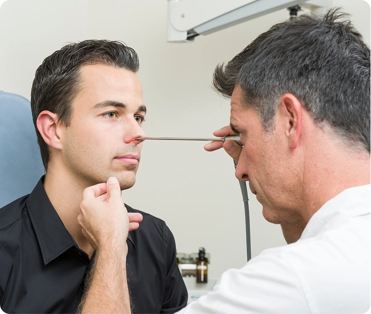 Rhinoscopy procedure